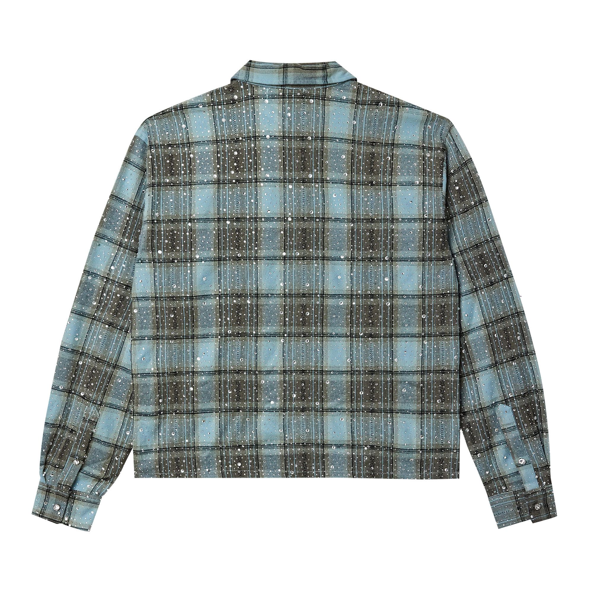 Buy Vale Forever Ocean Flannel 'Turquoise' - VALE 02 008 OF BL | GOAT
