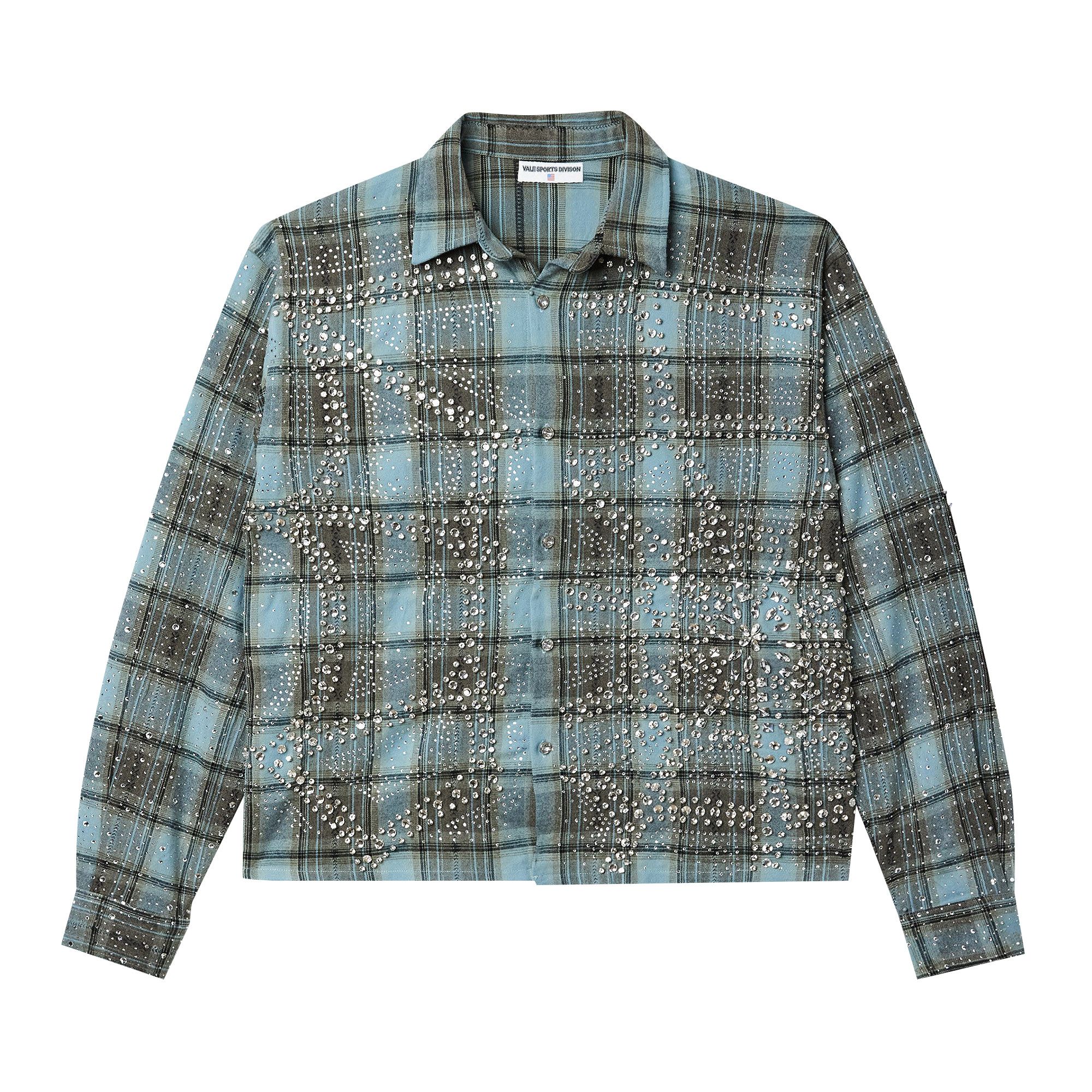 Buy Vale Forever Ocean Flannel 'Turquoise' - VALE 02 008 OF BL | GOAT