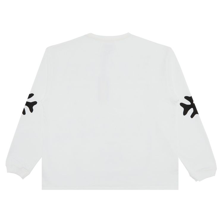 Rhude Deix Shield Oversized Long Sleeve Tee White