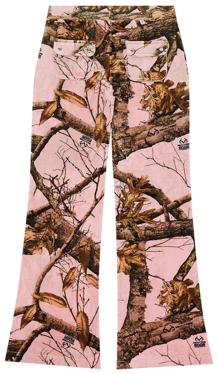 Pleasures RealTree Velour Layla Track Pants Pink Camo