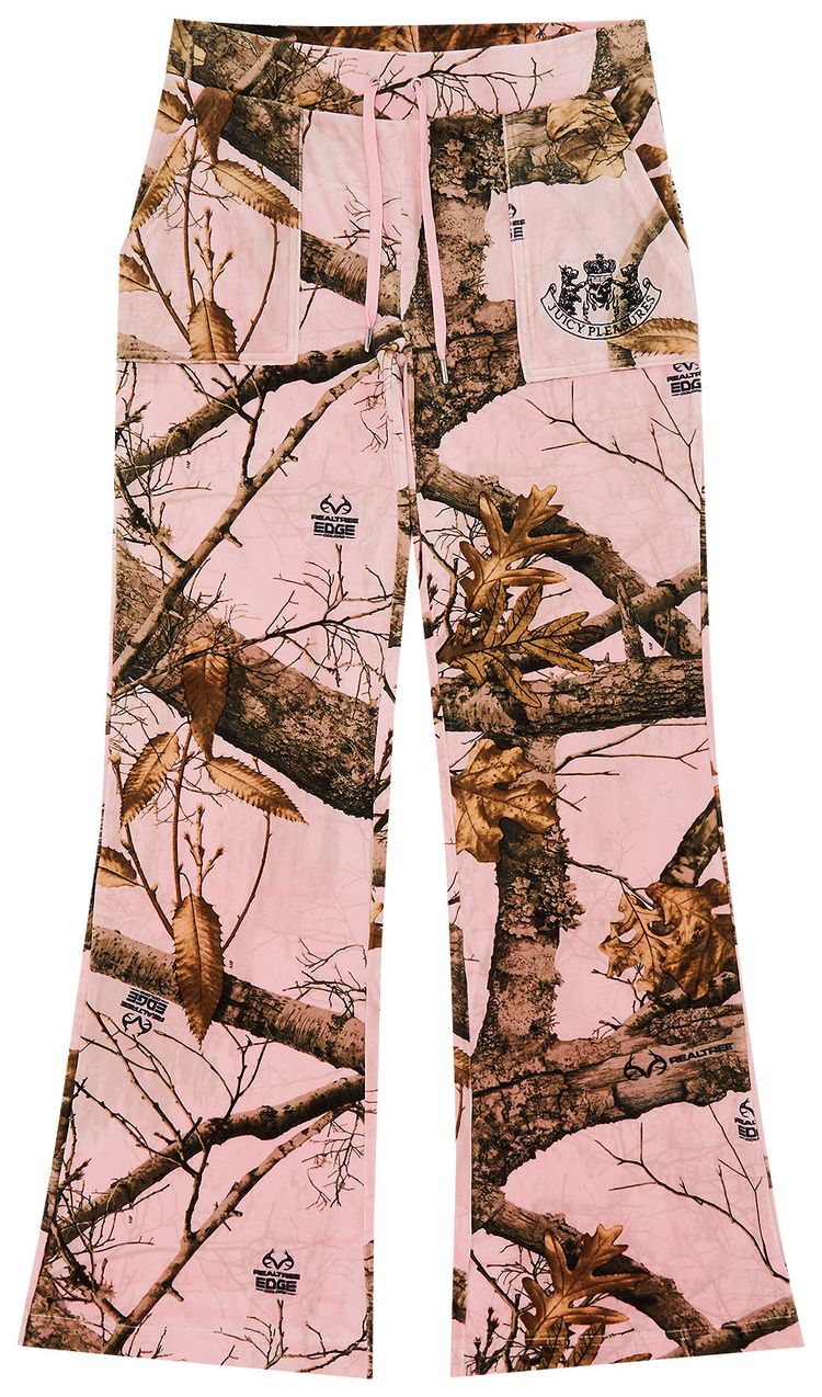 Pleasures RealTree Velour Layla Track Pants Pink Camo