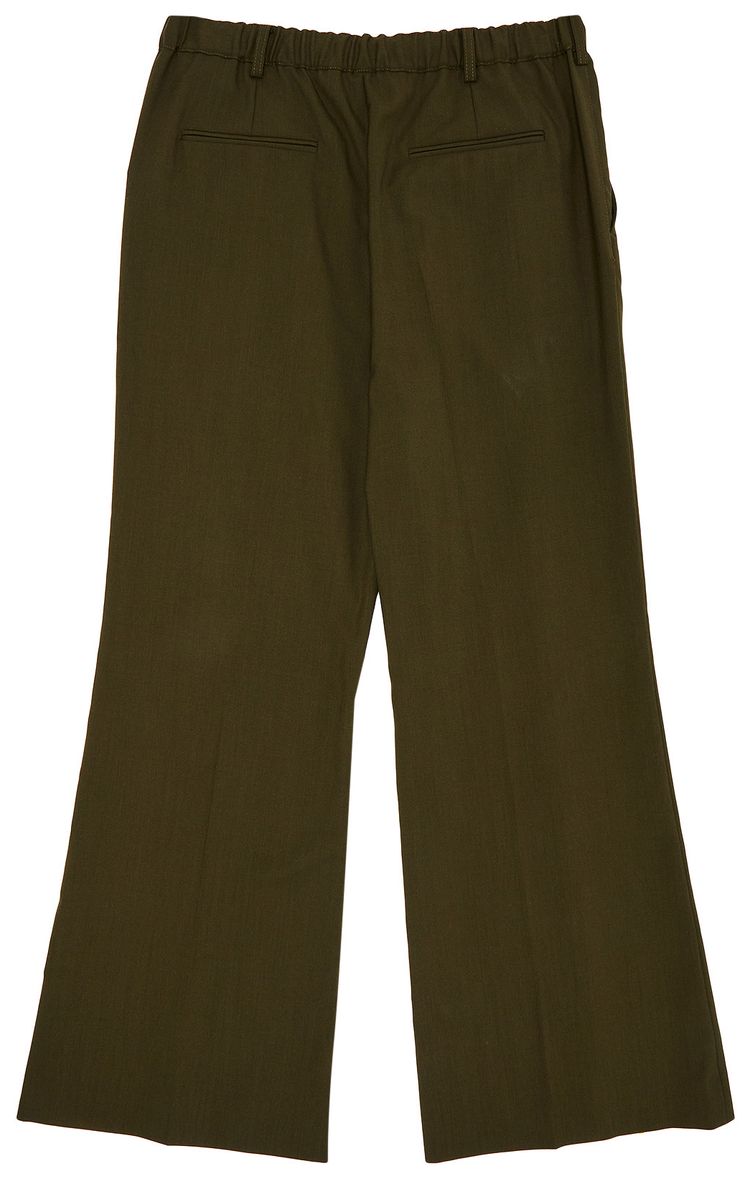Marni Tropical Wool Trousers Deep Sage