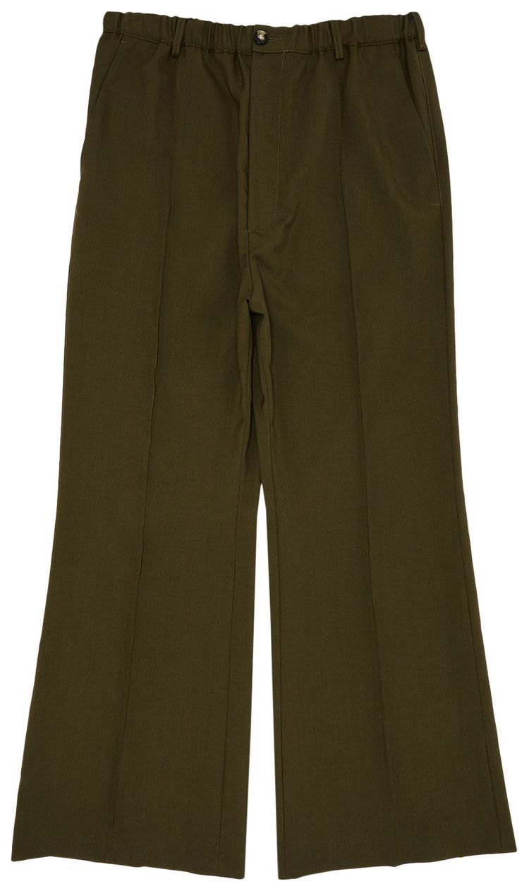Marni Tropical Wool Trousers Deep Sage