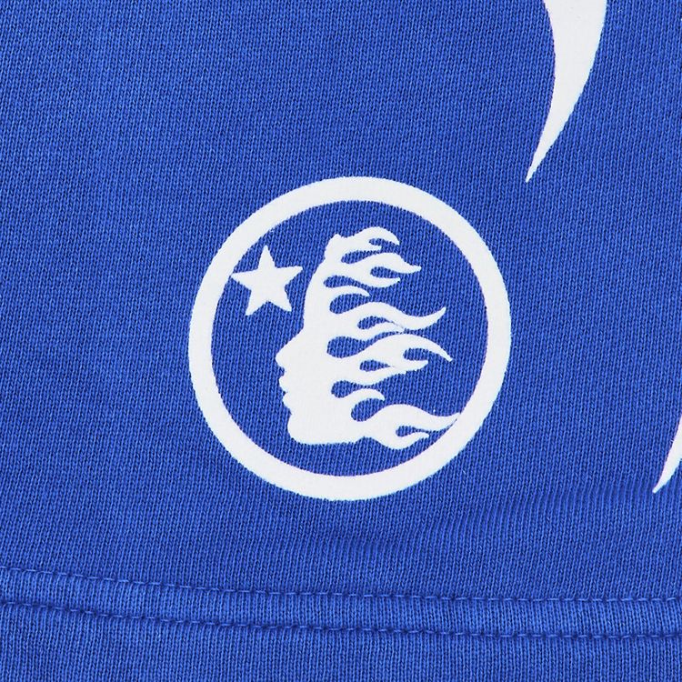 Hellstar Flame Shorts Blue