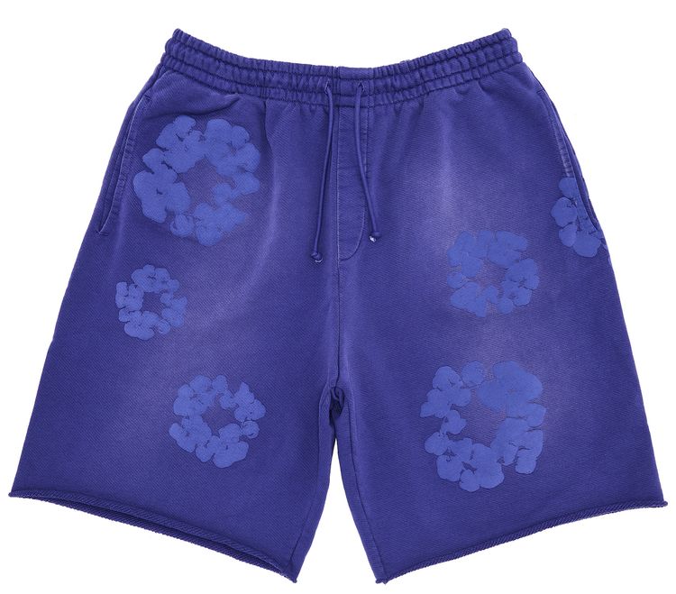 Denim Tears Mono Cotton Wreath Sweat Shorts Washed Blue