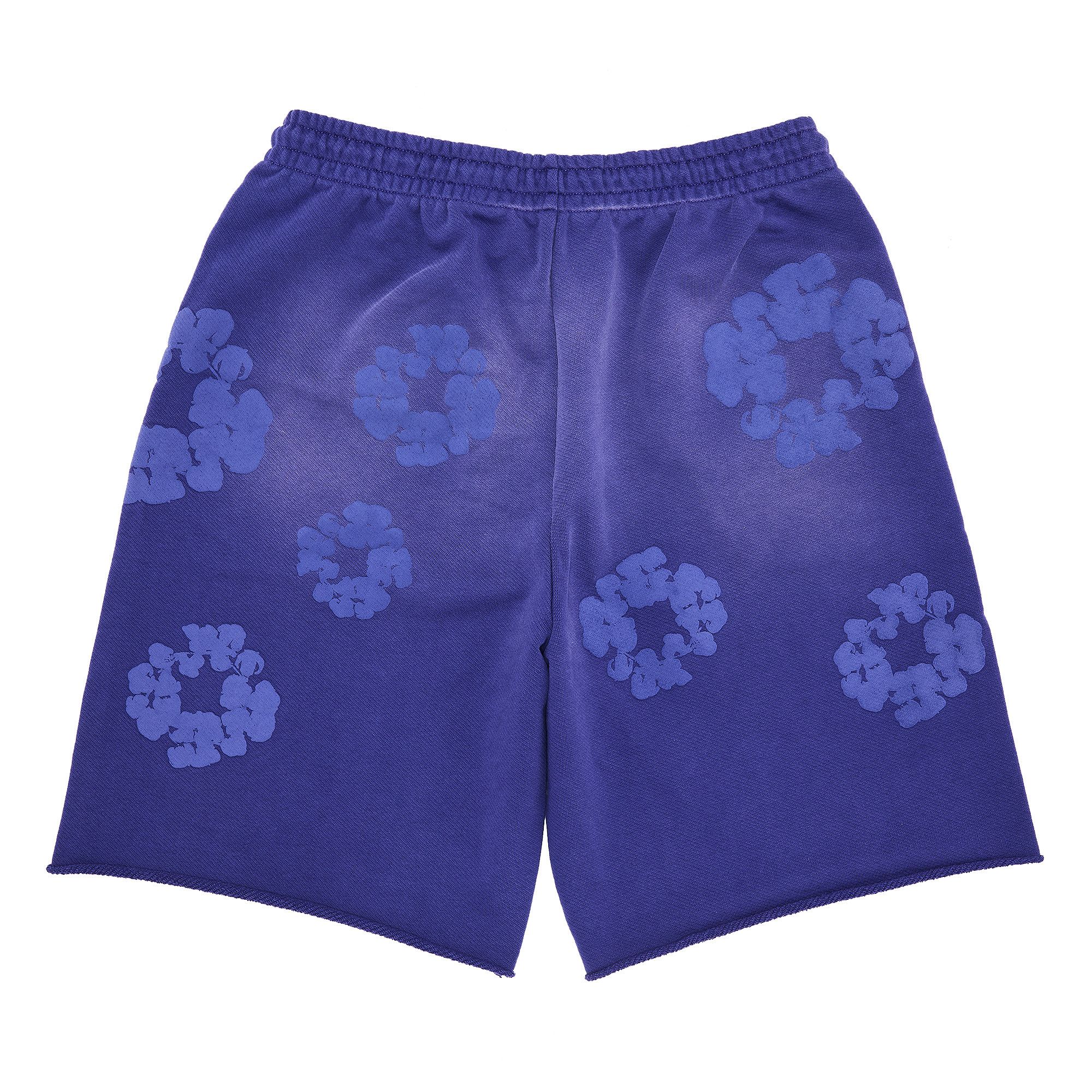 Buy Denim Tears Mono Cotton Wreath Sweat Shorts 'Washed Blue