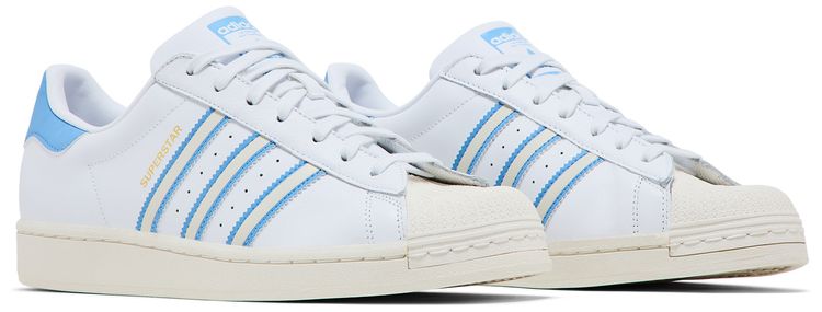 Adidas Superstar White Light Blue