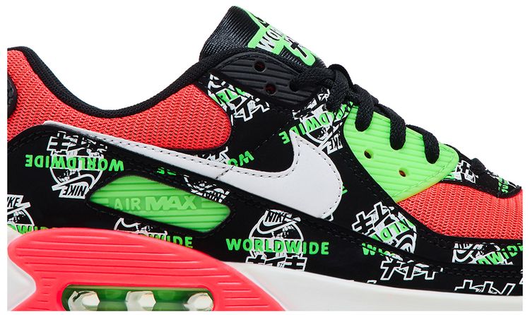 Nike Wmns Air Max 90 SE Worldwide   Black Katakana Logo