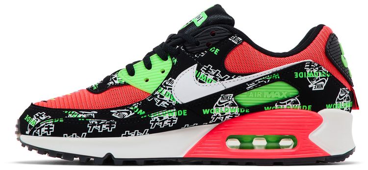 Nike Wmns Air Max 90 SE Worldwide   Black Katakana Logo