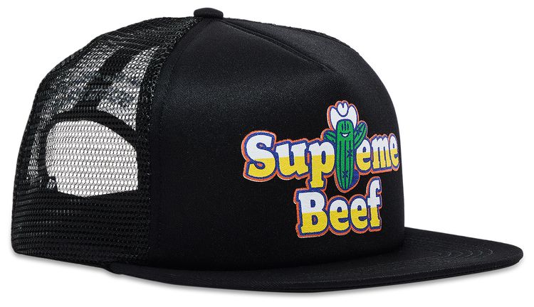 Supreme Beef Mesh Back 5 Panel Black