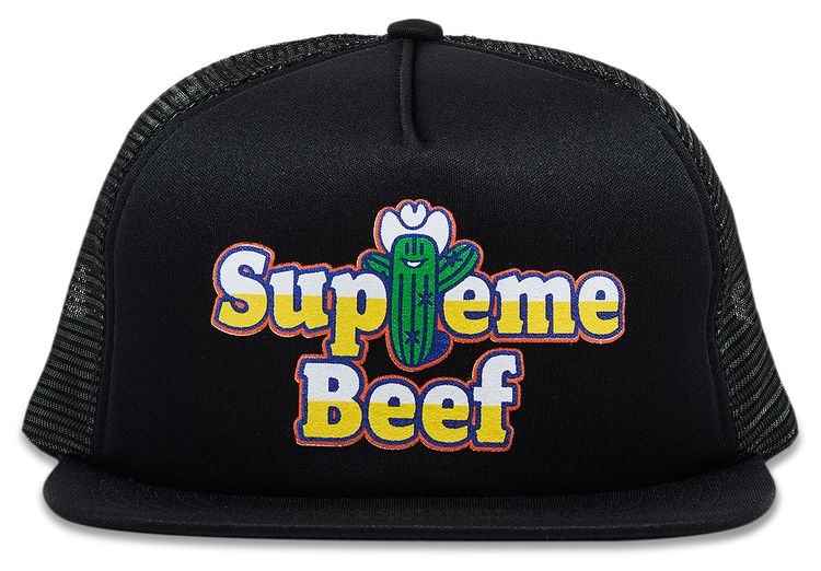 Supreme Beef Mesh Back 5 Panel Black