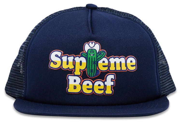 Supreme Beef Mesh Back 5 Panel Navy