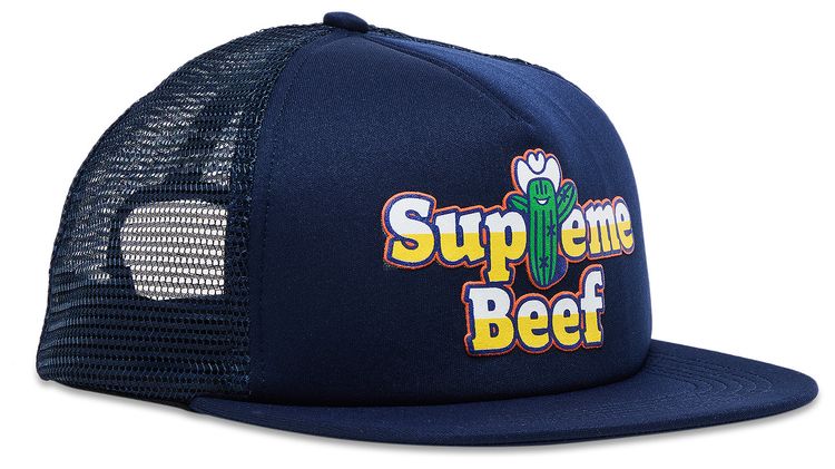 Supreme Beef Mesh Back 5 Panel Navy