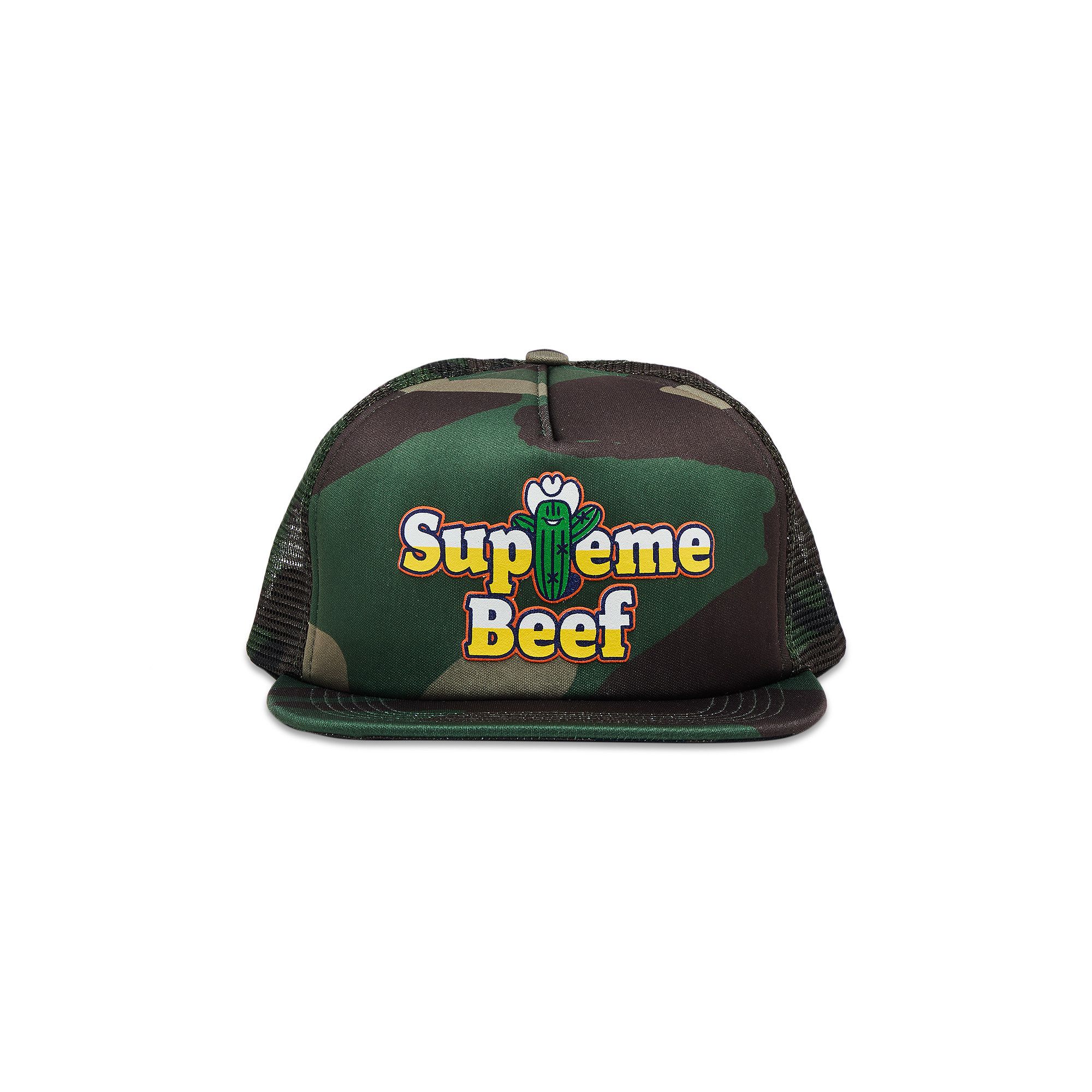 Buy Supreme Beef Mesh Back 5-Panel 'Woodland Camo