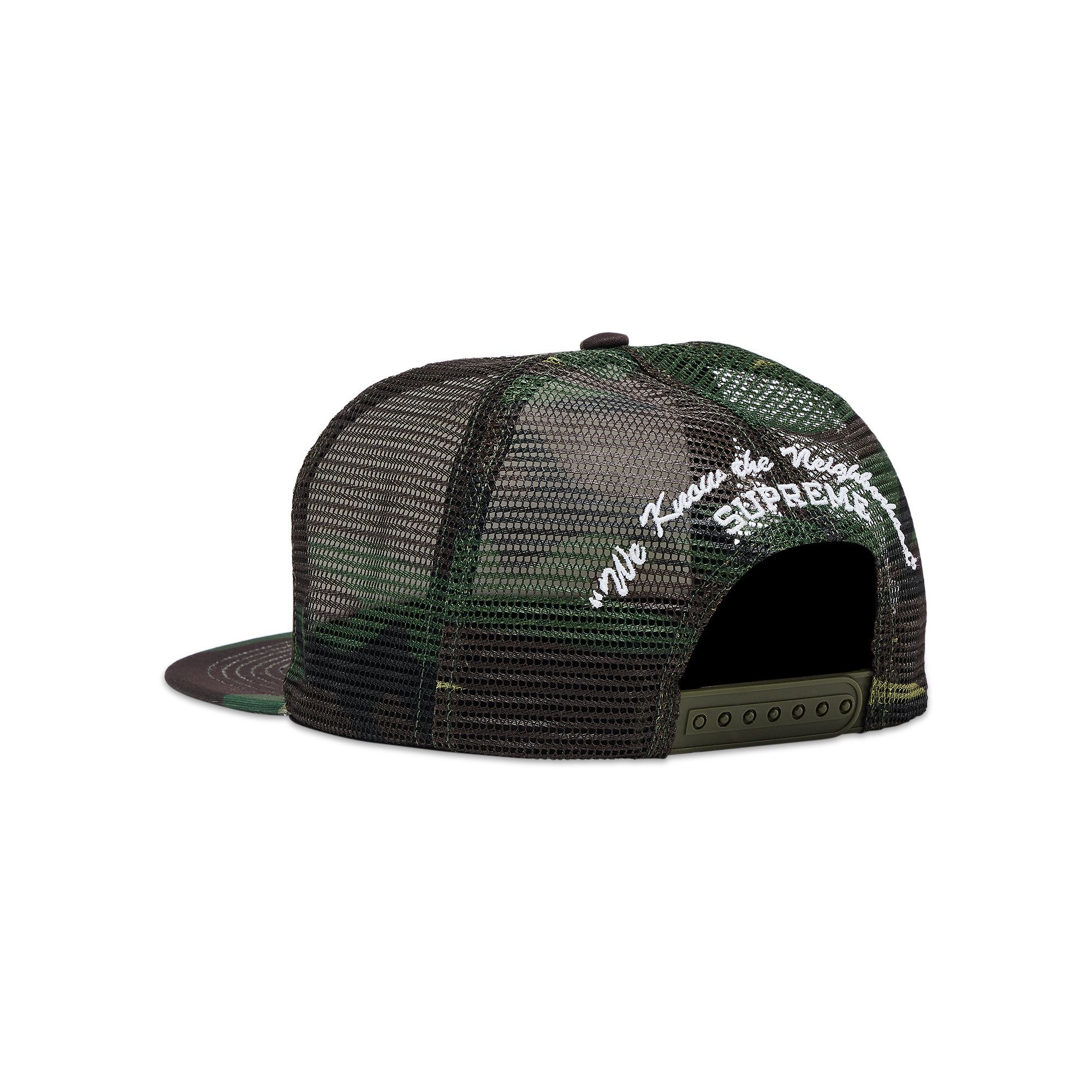 Buy Supreme Beef Mesh Back 5-Panel 'Woodland Camo