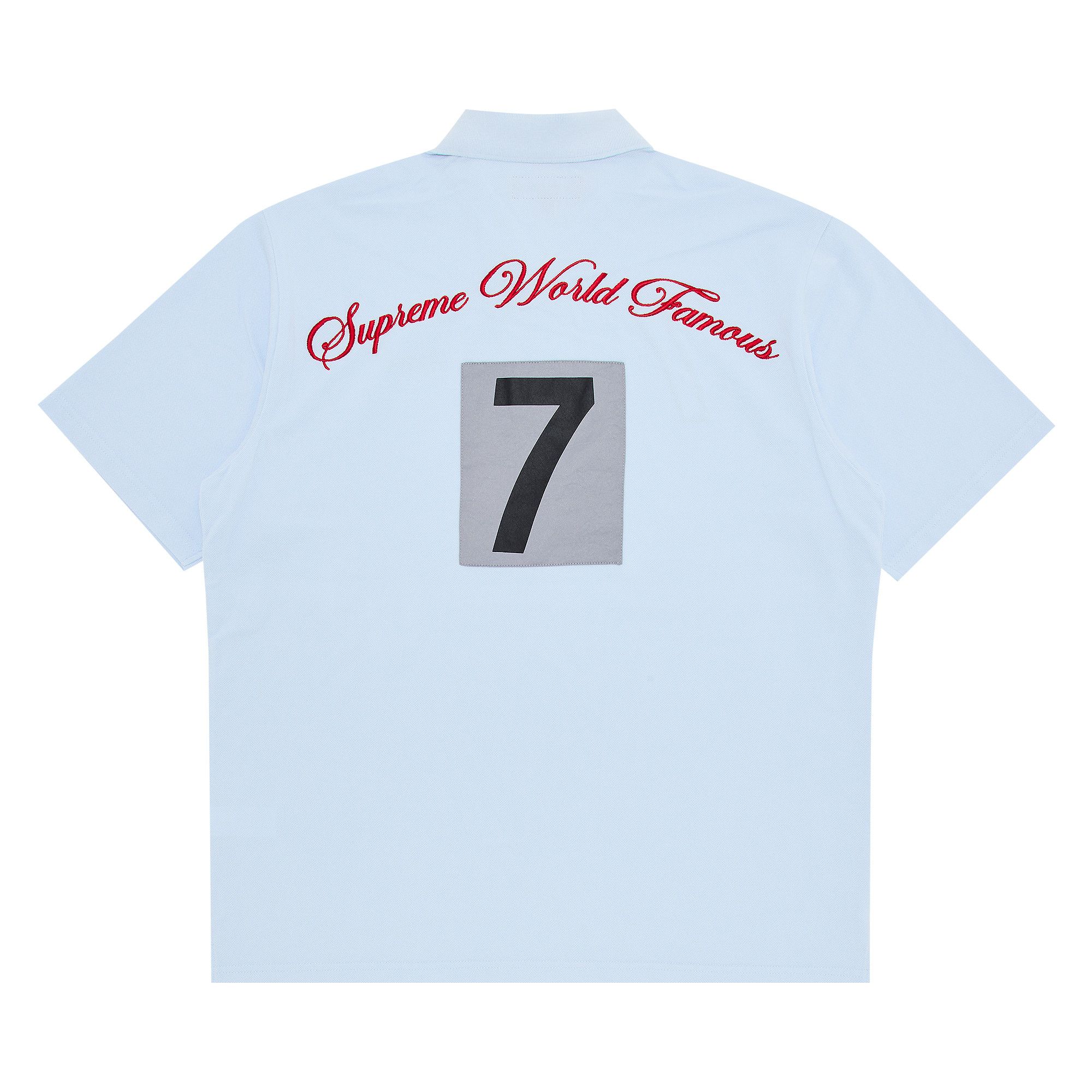 トップス Supreme Cursive Polo \"Light Blue\" Buy Supreme Cursive Polo 'Light Blue' - SS25KN91 LIGHT BLUE
