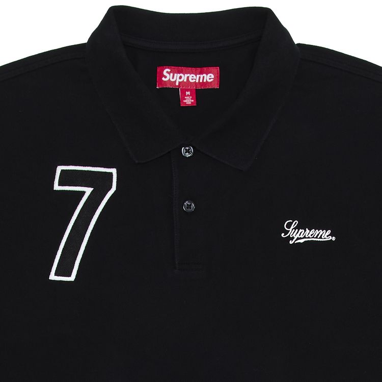 Supreme Cursive Polo Black