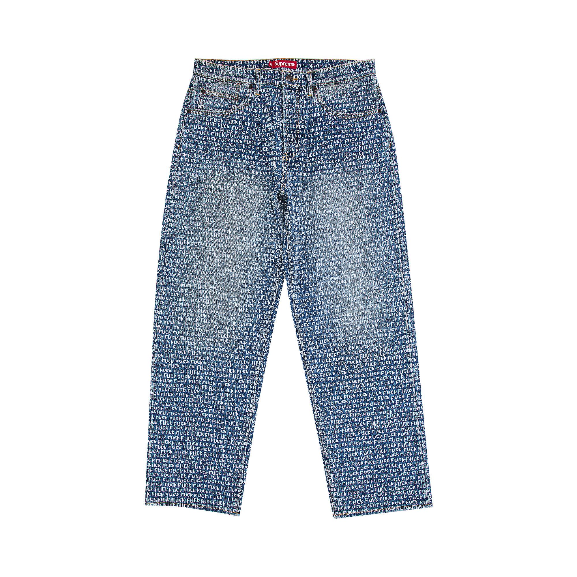 Buy Supreme Fuck Stitch Loose Fit Jean 'Blue' - SS25P75 BLUE