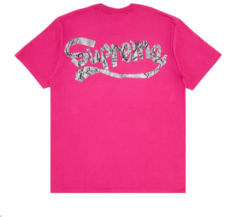 Supreme Tape Tee Fuchsia