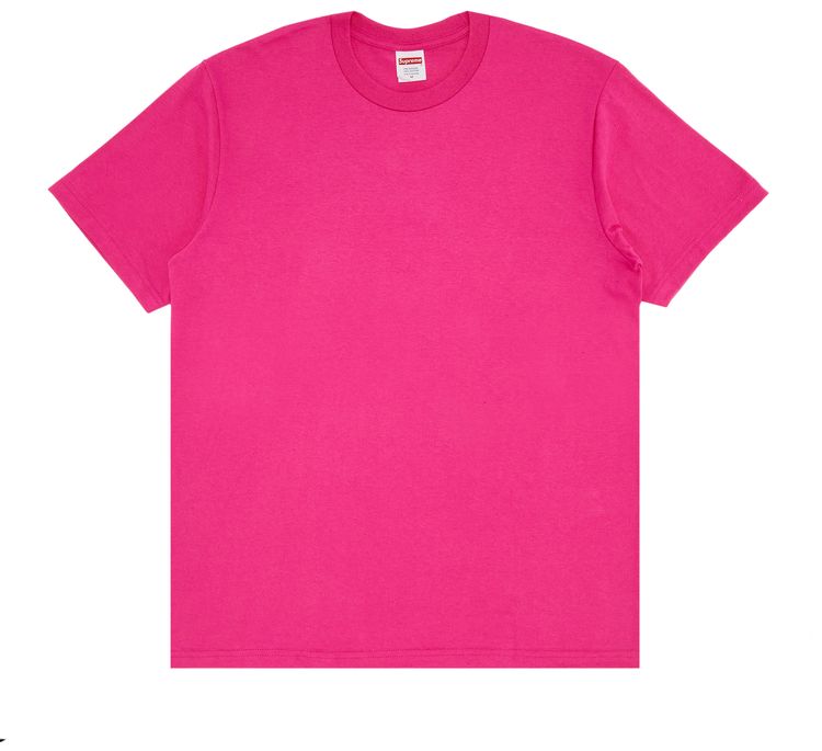Supreme Tape Tee Fuchsia
