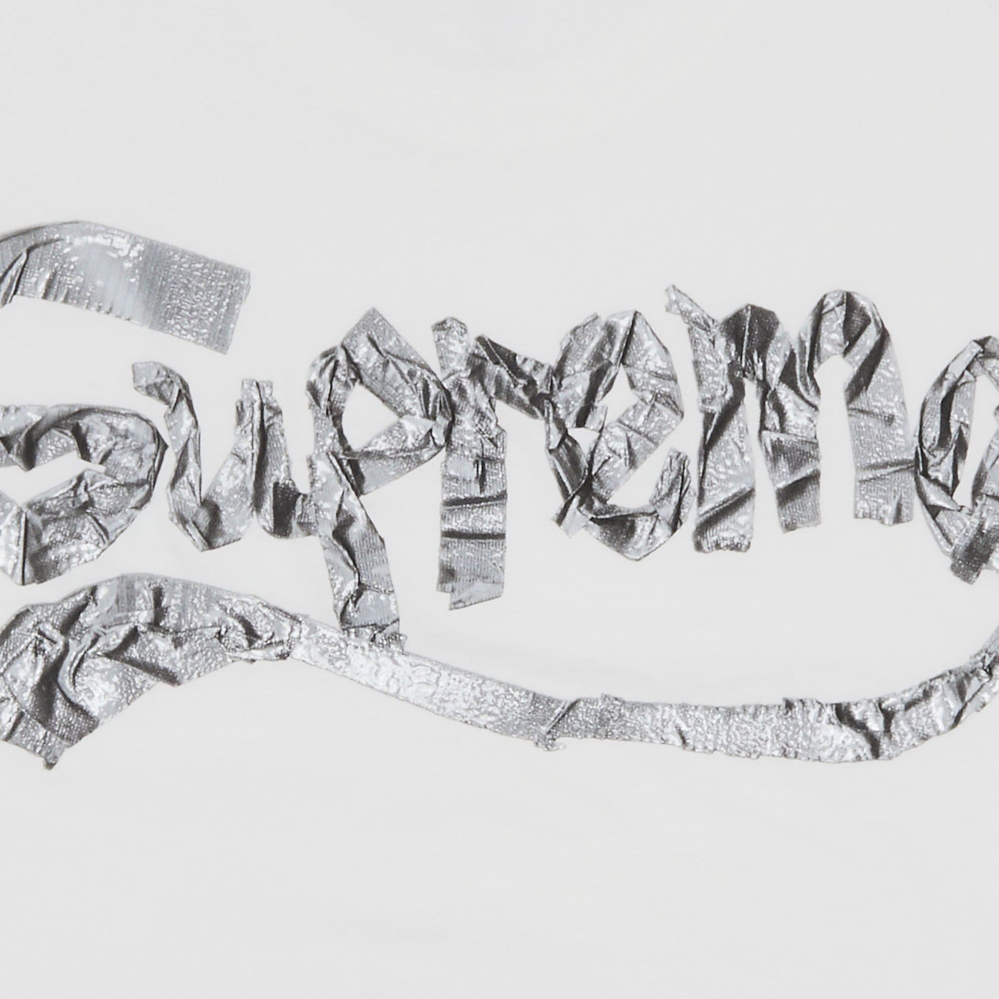 Buy Supreme Tape Tee 'White' - SS25T8 WHITE | GOAT