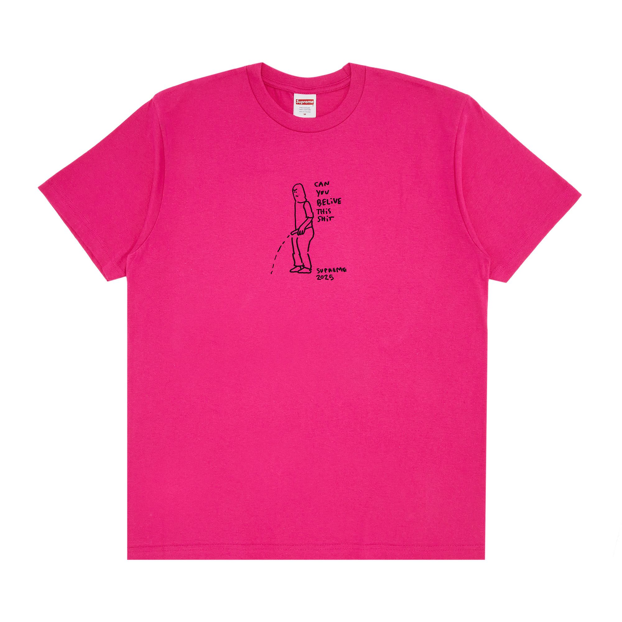 Buy Supreme Piss Tee 'Fuchsia' - SS25T63 FUCHSIA | GOAT