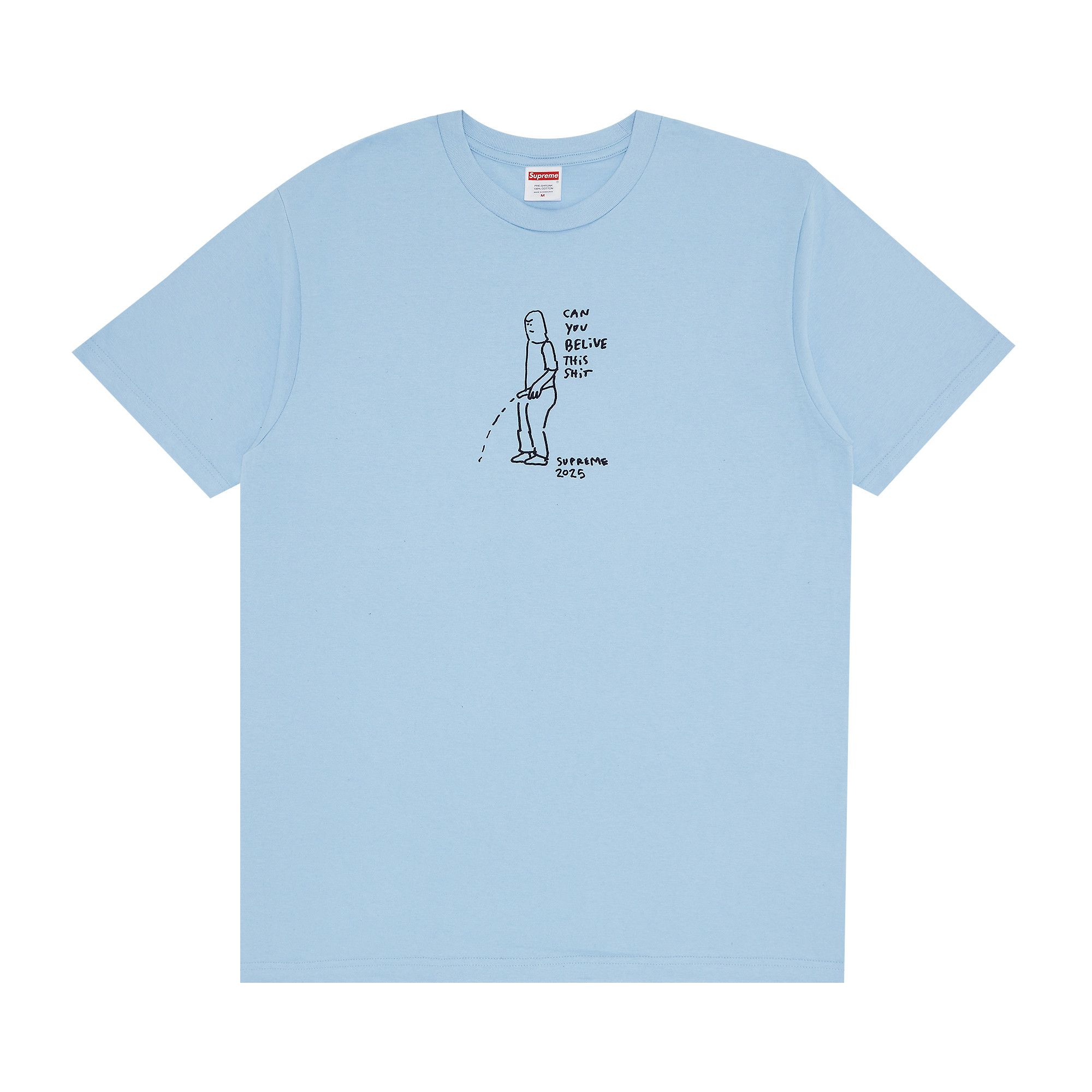 Buy Supreme Piss Tee 'Powder Blue' - SS25T63 POWDER BLUE | GOAT