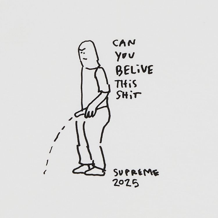 Supreme Piss Tee White