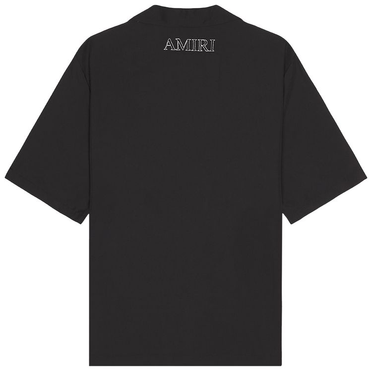 Amiri MA Outline Bowling Shirt Black