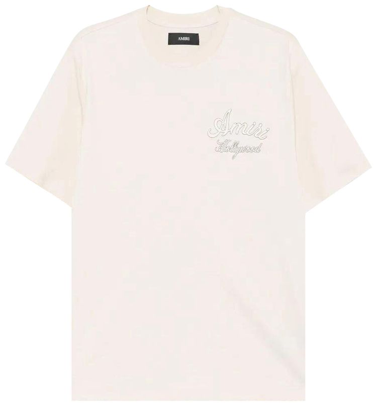 Amiri Hollywood Tee Alabaster