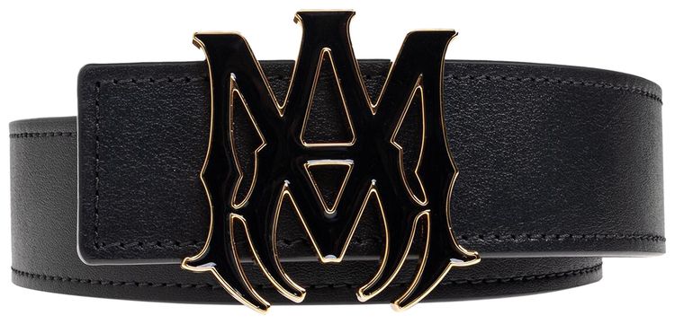 Amiri MA Enamel Belt BlackBrown