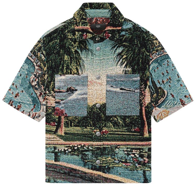 Amiri Paradise Tapestry Shirt Multicolor