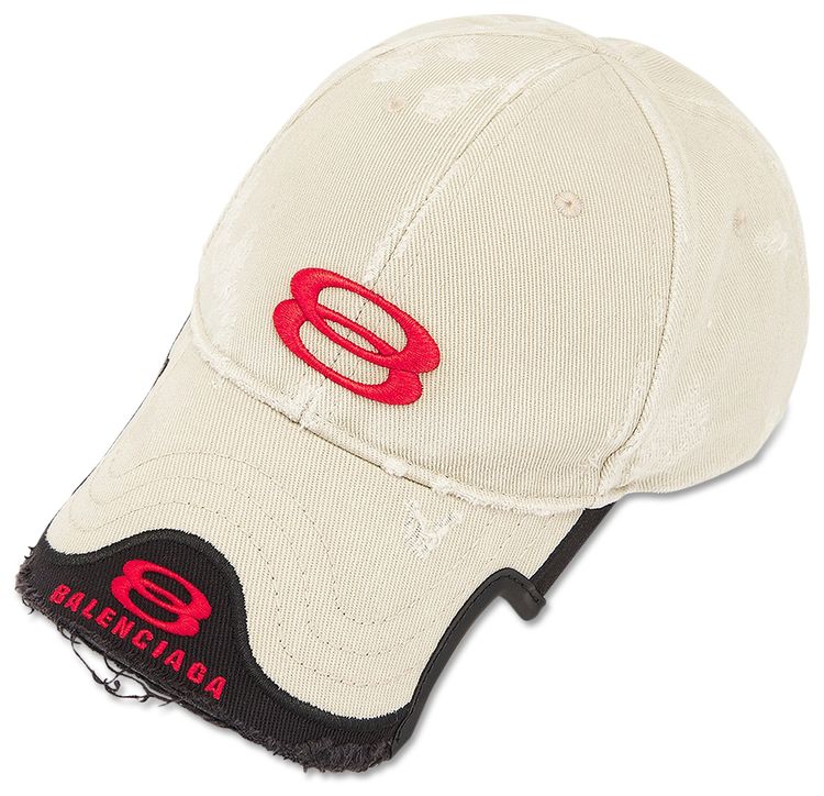 Balenciaga Double Unity Cap BeigeRed