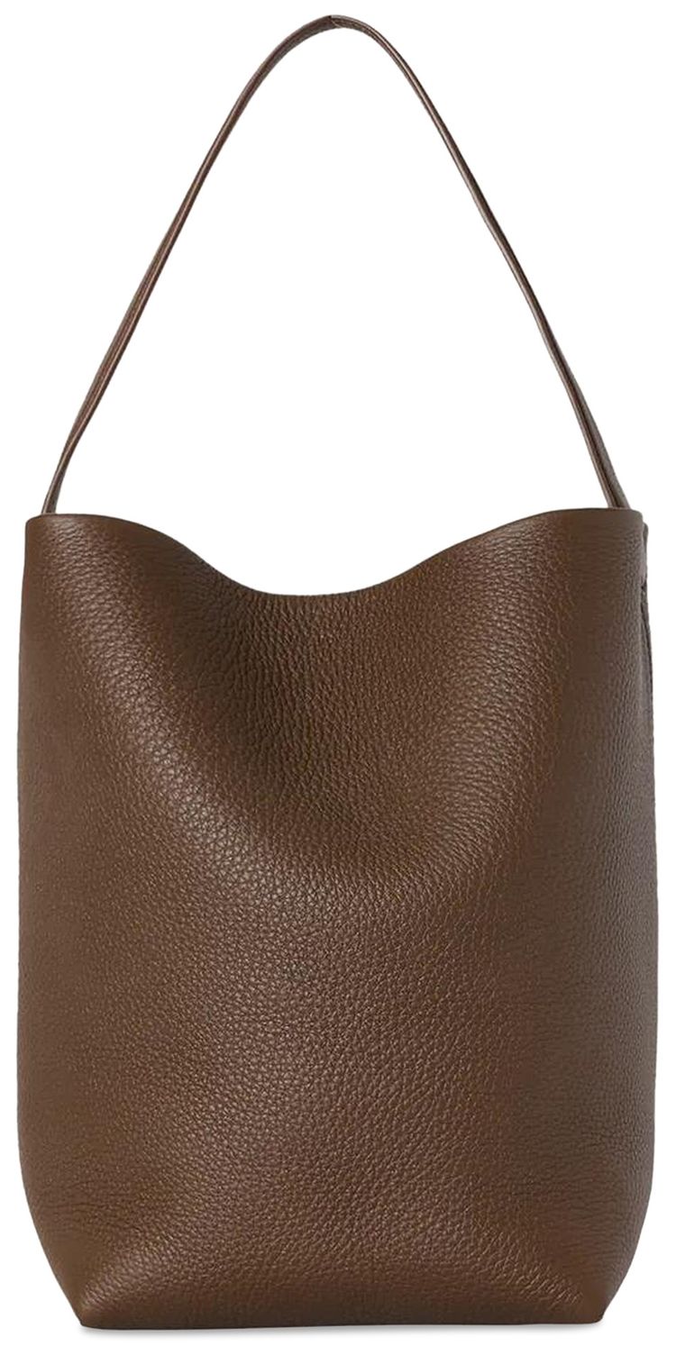 The Row Medium NS Park Tote Bag Dark Olive