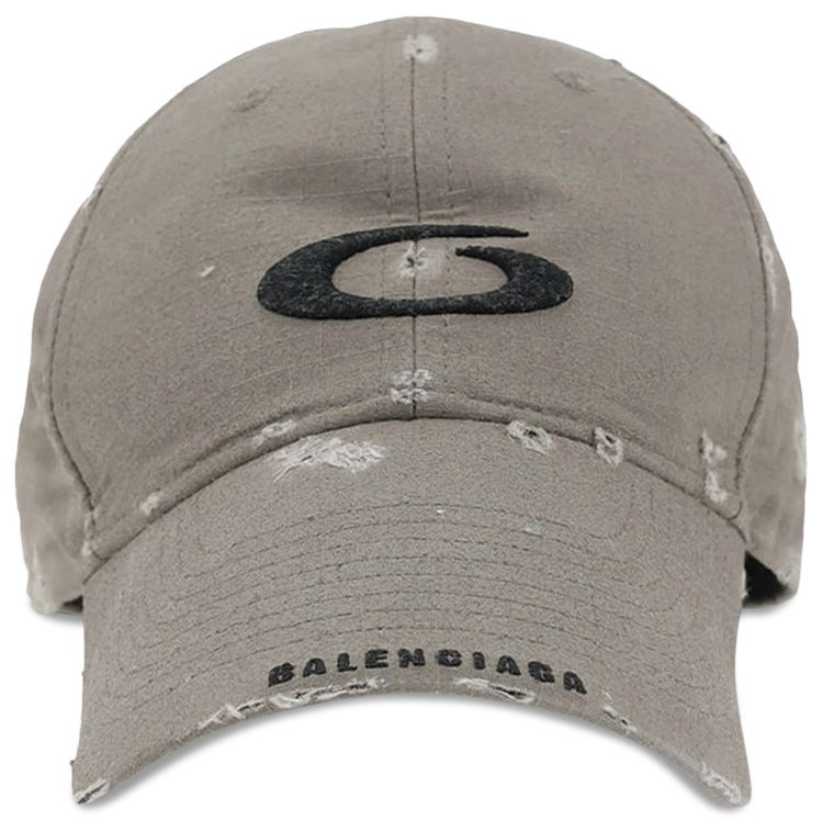 Balenciaga Sports Loop Icon Cargo Cap Dark BeigeBlack