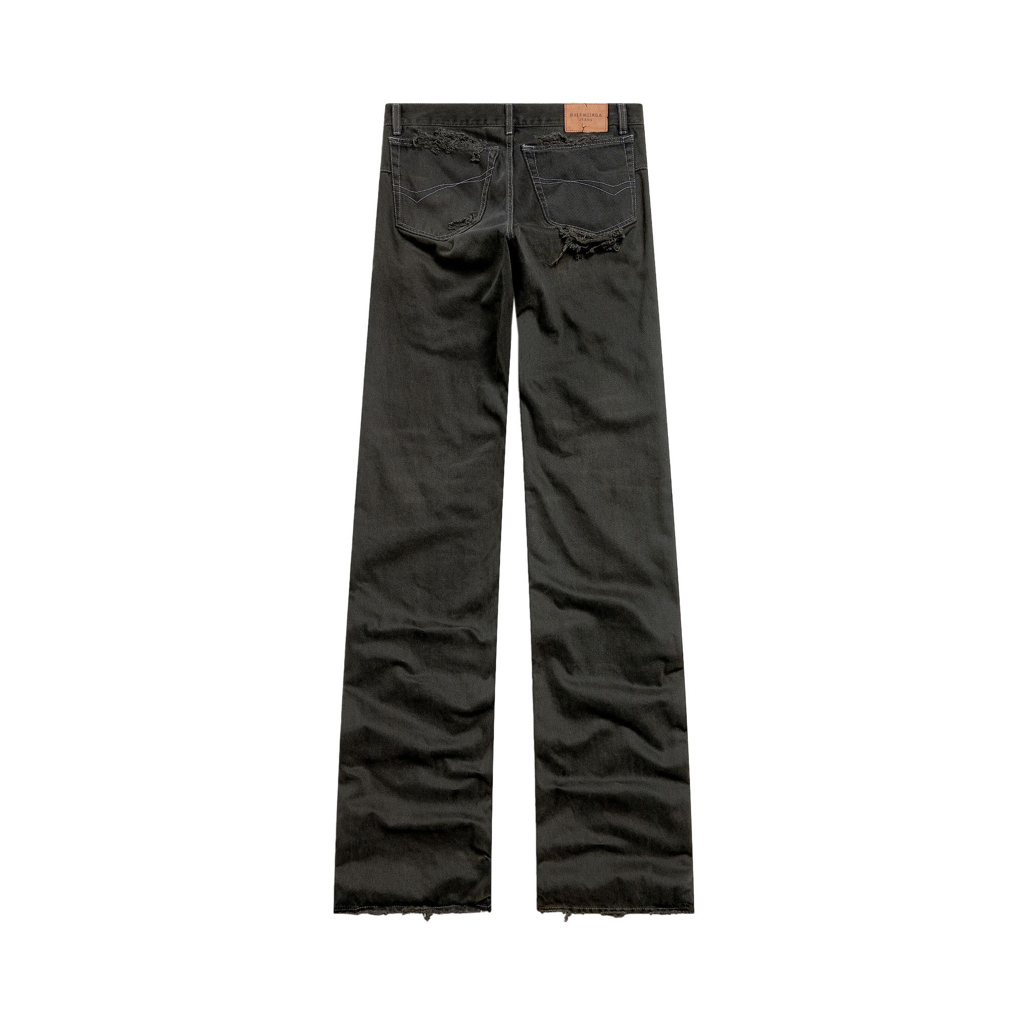 balenciaga 21ss スラックス Buy Balenciaga Fitted Low-Waist Pants 'Anthracite' - 833430