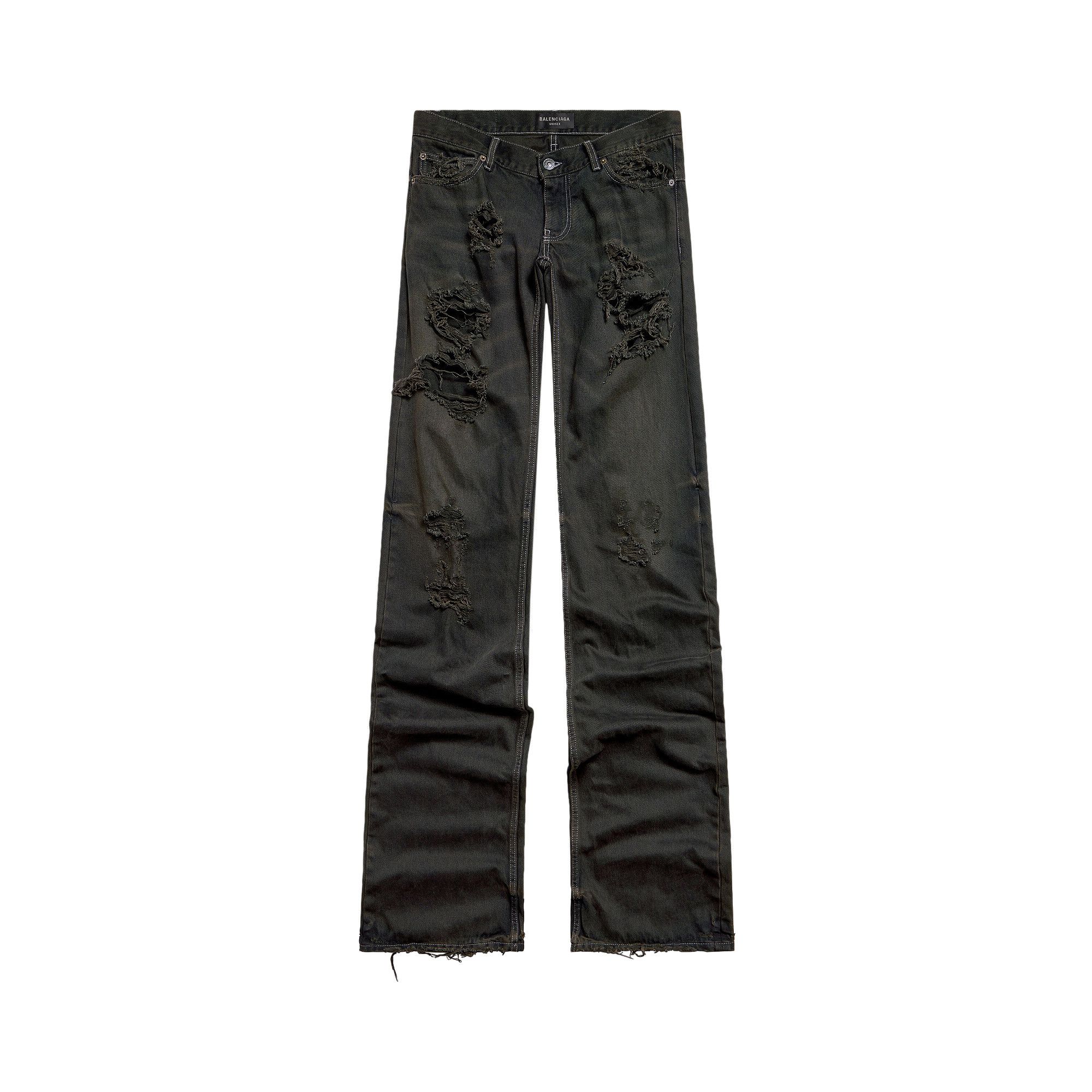 Buy Balenciaga Fitted Low-Waist Pants 'Anthracite' - 833430 TSW85