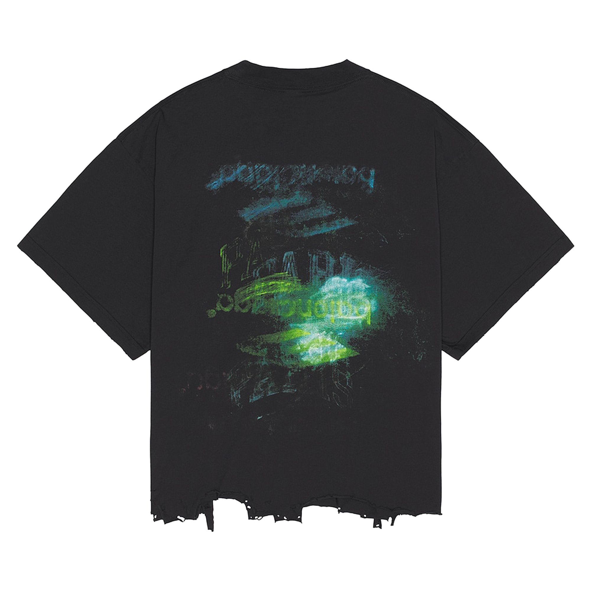 Buy Balenciaga DIY Imprint Cropped T-Shirt 'Faded Washed Black