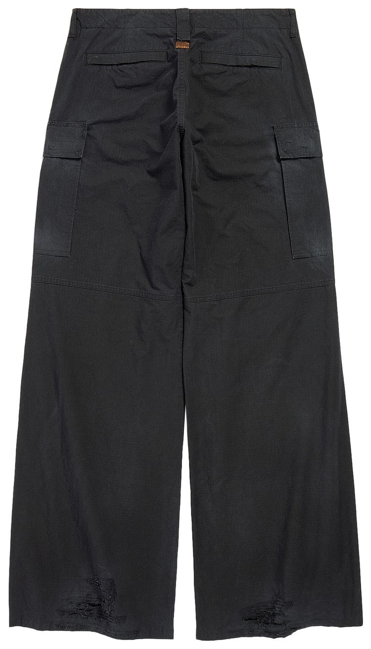 Balenciaga Flared Cargo Pants Black
