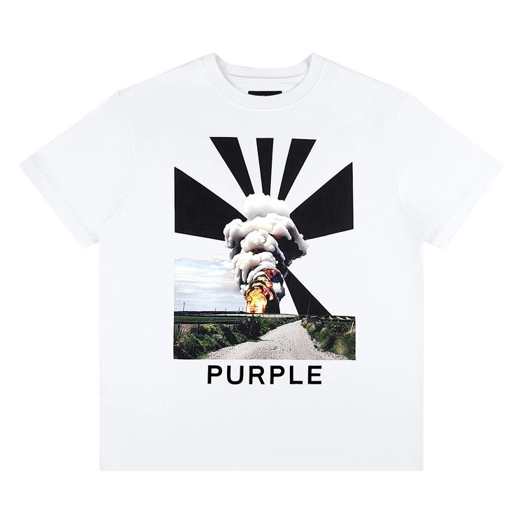PURPLE BRAND Jersey Short Sleeve Tee White