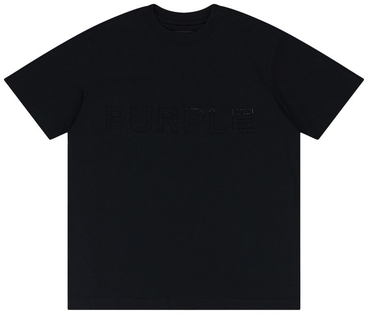 PURPLE BRAND Mercerized Jersey Short Sleeve Tee Black