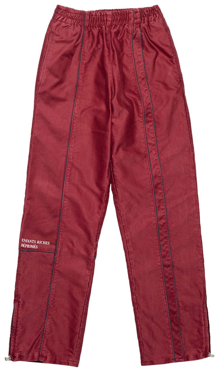 Enfants Riches Deprimes Paneled Track Pants BurgundyBlack