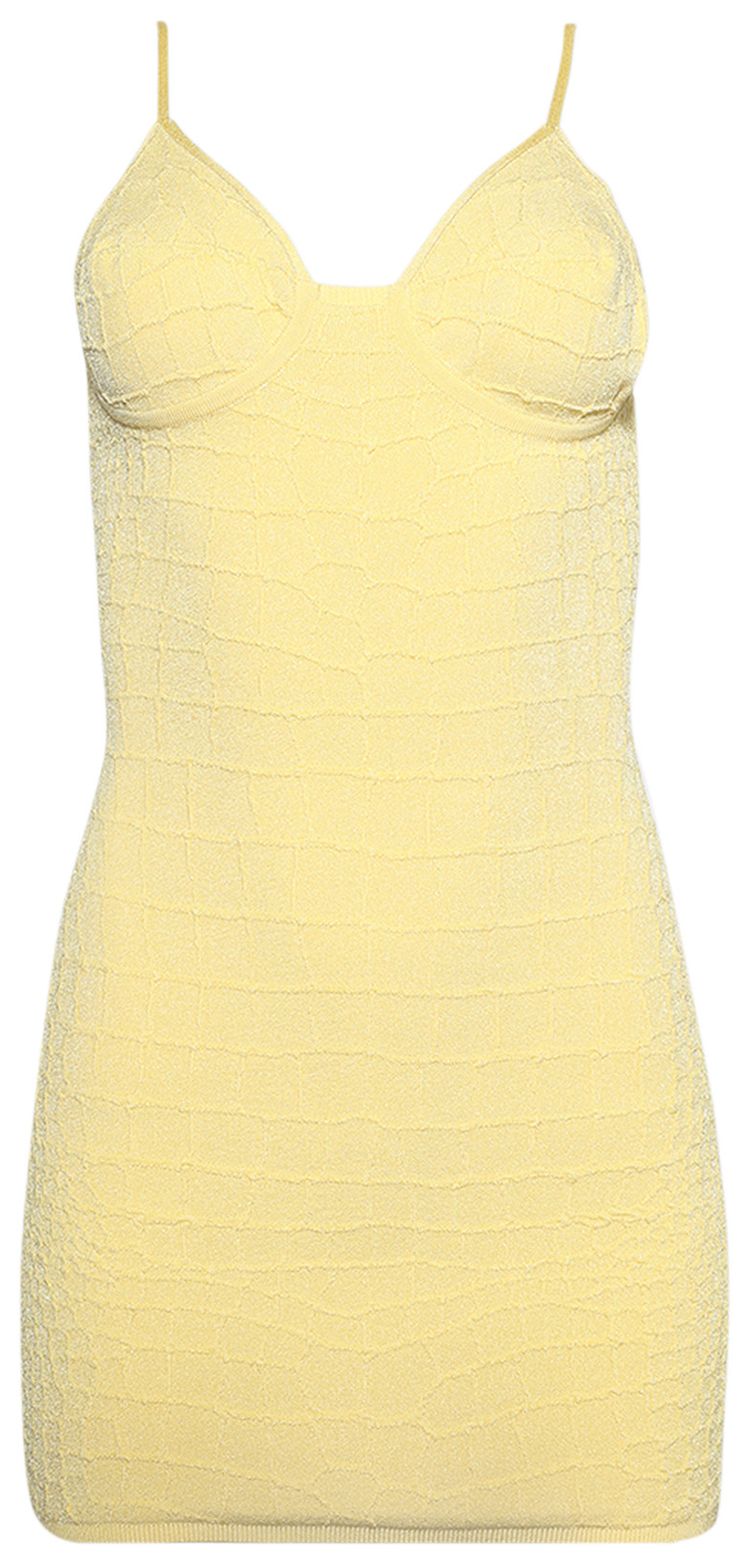 Jacquemus La Mini Robe Scala Light Yellow