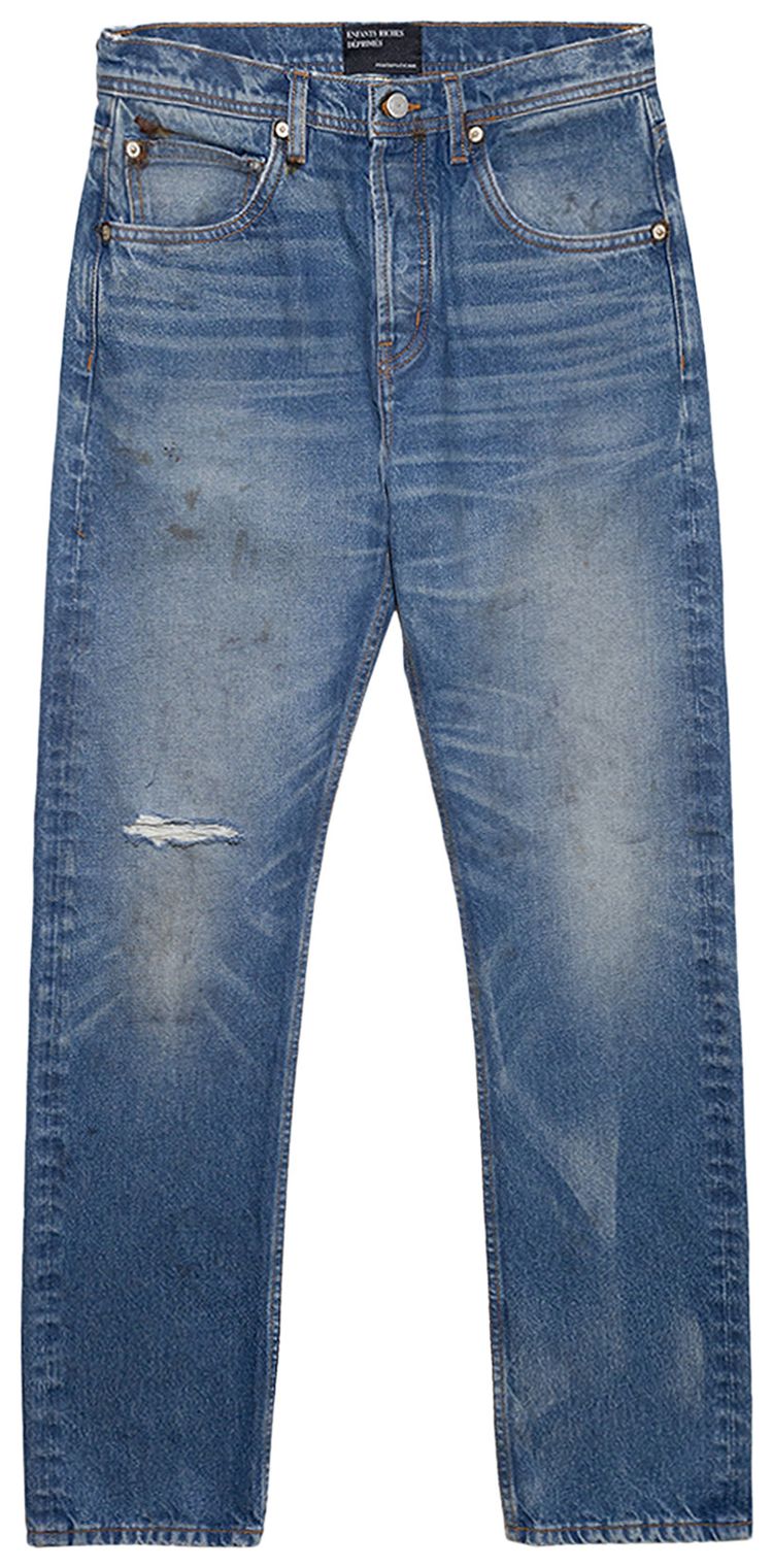 Enfants Riches Deprimes Straight Leg Jeans Antique Medium Blue