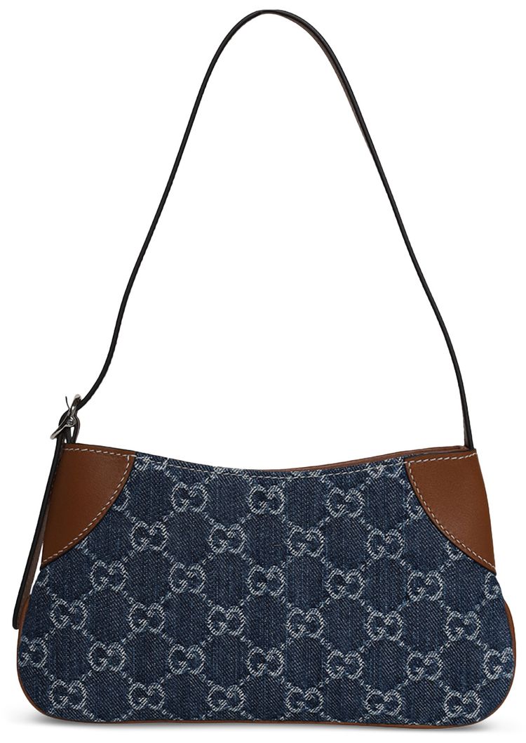 Gucci Emblem Super Mini Shoulder Bag Sapphire