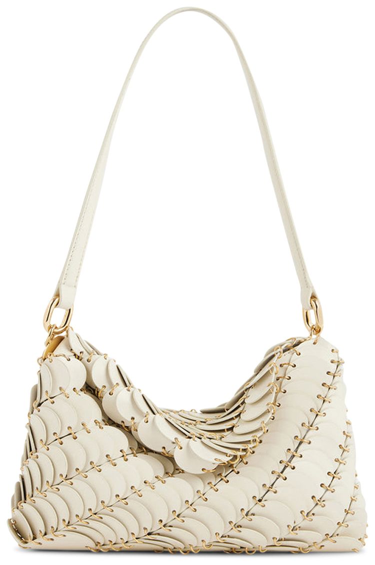 Rabanne Paco Shoulder Bag CreamGold