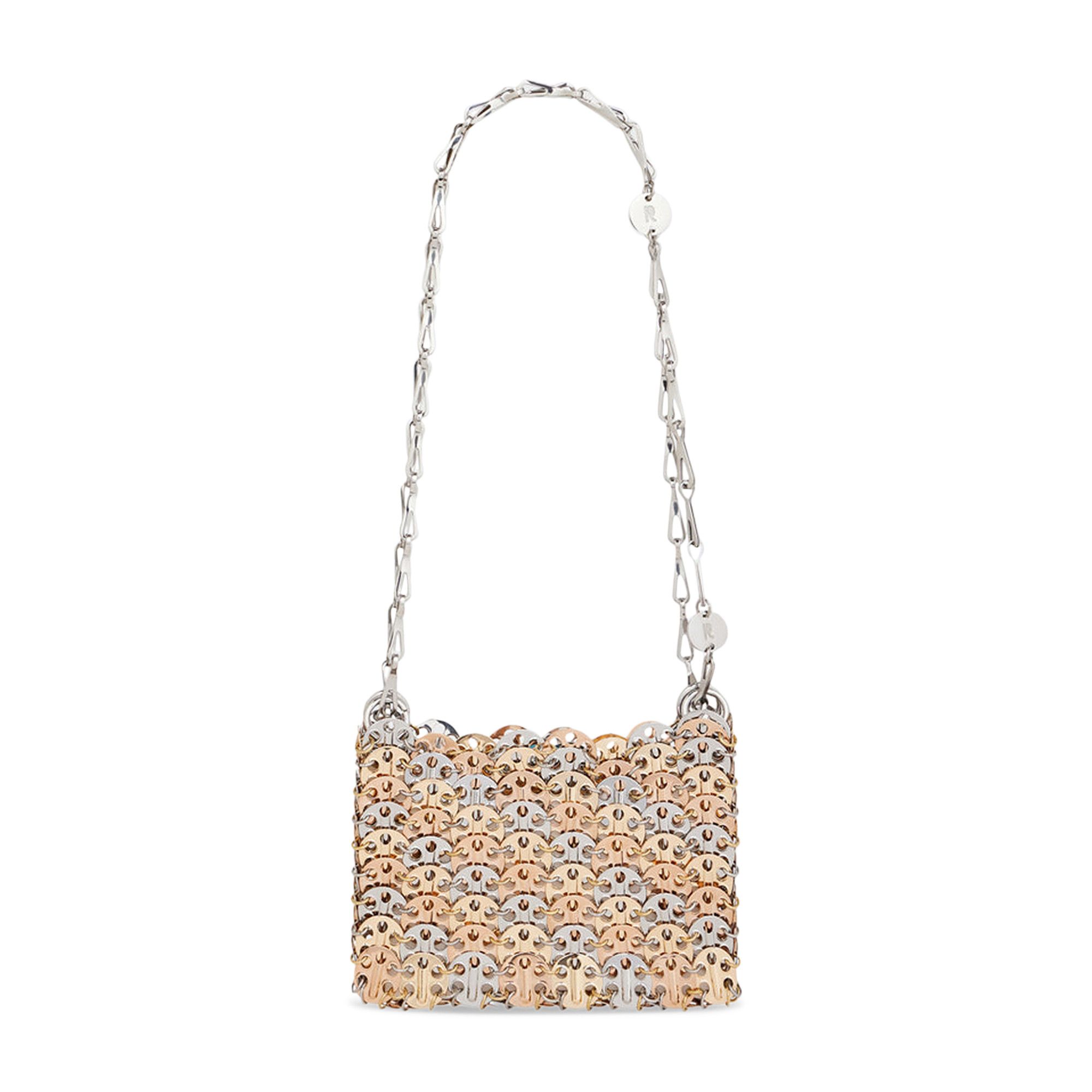 ハンドバッグ Rabanne HAND BAG (25ASS0127MET781 M158) Buy Rabanne 1969 Tricolore Nano Bag 'Pink Gold/Silver