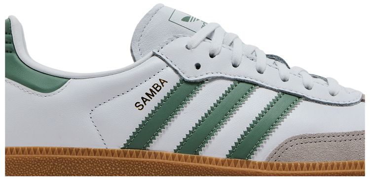 Adidas Samba OG J White Silver Green