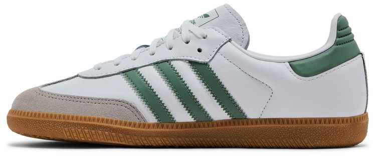 Adidas Samba OG J White Silver Green