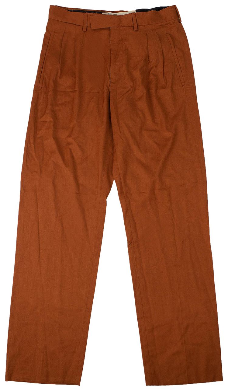 Off White Logo Chinos Pants YellowWhite